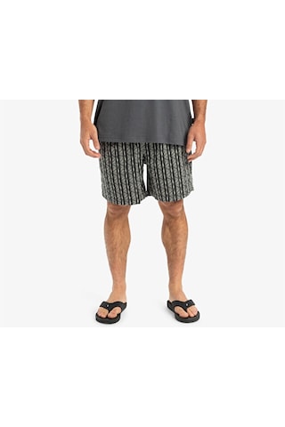 Quiksilver Taxer Jacquard Street Way Erkek Günlük Şort Eqyws03893-blsw Siyah Siyah