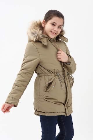 Benitto Kids Kız Çocuk Kaban 51256-Haki