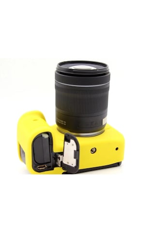 Mettzchrom Canon Eos R6 Mark Iıı Uyumlu Silikon Koruyucu Kılıf Sarı