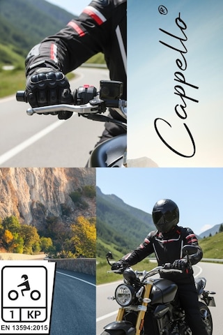 Eleven Market Motosiklet Eldiveni Avuç İçi Korumalı Dokunmatik Parmak Motorcu Eldiveni
