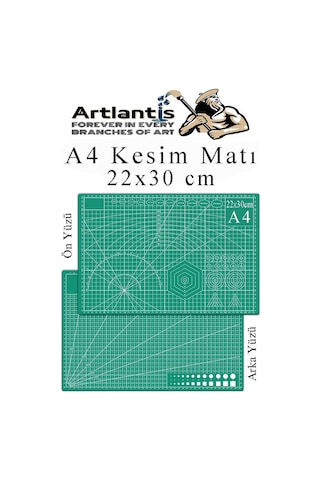 Kesim Matı A4 22x30 Cm Çift Taraflı 1 Adet Çizim Matı Kesme Madı Kesim Tablası Kesim Altlığı