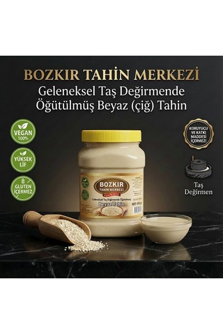 Bozkır Tahin Merkezi Doğal Taş Değirmen Beyaz Tahin 935 G
