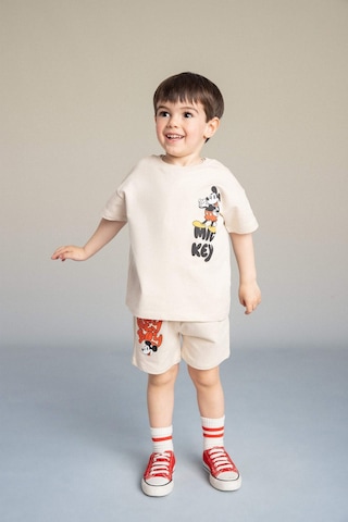 Defacto Dısney Mıckey & Mınnıe 2li Takım Erkek Bebek G9911a526smbg702 Bej-bg702