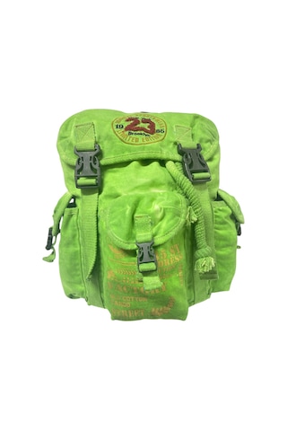Kaliteli Tek Gözlü Vintage Disayn Unisex Sırt Günlük Okul Gezi Kamp Trekking Çantası Kc Ahtapot Bag Haki Yeşil