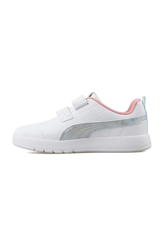 Puma Courtflexv3 Space Belle V Ps Çocuk Günlük Ayakkabı 40434501 Beyaz Beyaz