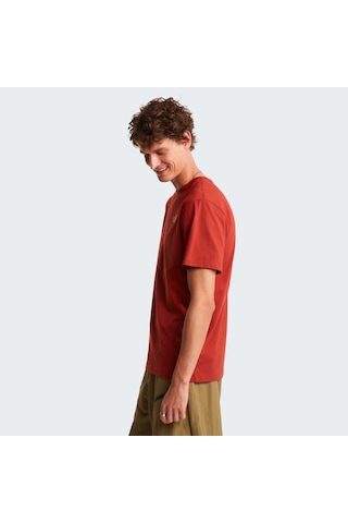 The North Face M Vertical Regular Short Sleeve Tee-grap Erkek T-shirt-32611 Kiremit