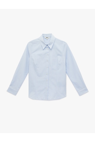Koton Regular Fit Uzun Kollu Klasik Yaka Çizgili Gömlek Lacivert Çizgili 6sak60205uw Lacivert Çizgili