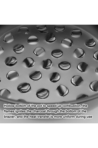 Kosona Taşra Ve Kamp İçin Hızlı Kömür Ateşleyici, Isı Yalıtkan Ahşap Saplı, Taşınabilir Mini Mangal Kömürlük Çok Renkli