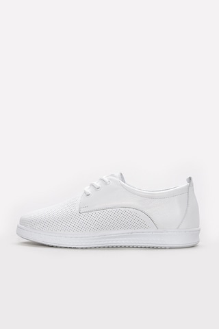 Fast Step Hakiki Deri Kadın Casual Ayakkabı 313za1016lzr Beyaz - Beyaz