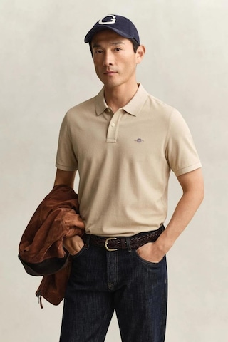 Gant Erkek Bej Regular Fit Logolu Polo Yaka T-shirt-14699