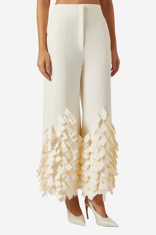 Awake Rectangle Fringe Culotte Pantolon Krem