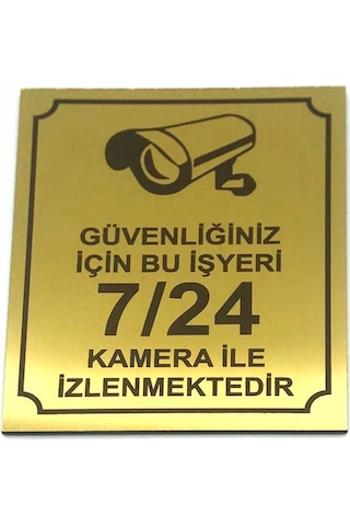 Güvenliğiniz Için Bu Işyeri 7-24 Kamera Ile Izlenmektedir Xl