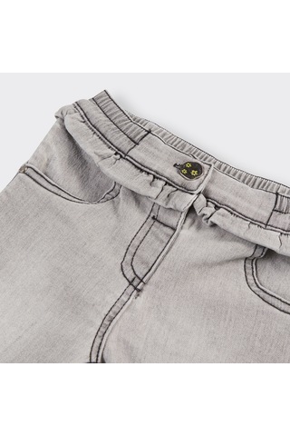 Panço Kız Çocuk Fırfır Detaylı Denim Pantolon 2411gb04002-4398 001