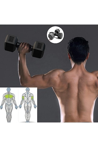 20 Kg Dambıl Seti 10 Kg X 2 Adet Dumbell Set 10 Kg X 2 Adet Ağırlık Seti