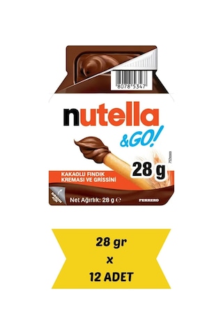 Nutella & Go 28 G X 12 Adet Pratik Atıştırmalık
