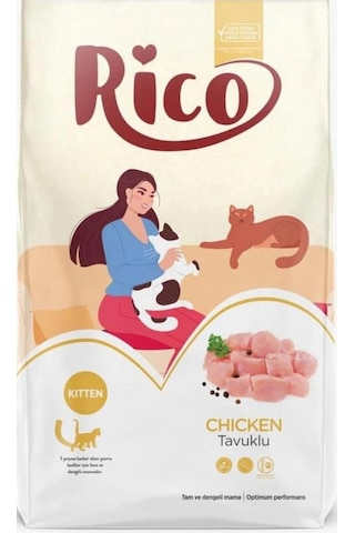 Rico Tavuklu Yavru Kedi Maması 15 KG Rico Tavuklu Yavru Kedi Maması 15 KG