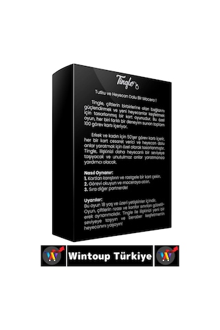 Kartoyunu Eğlenceli Romantik Keyif Vakit Sürpriz Görev Etkinlik Sevgili Çift İlişki 100 Kartlı Oyun