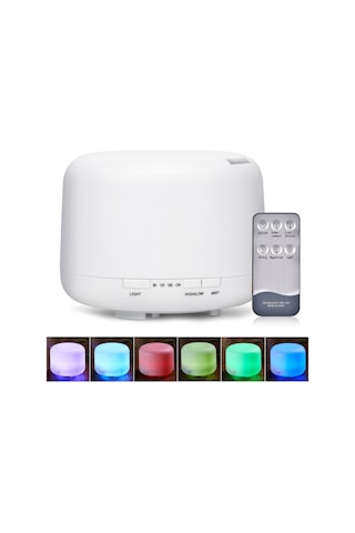 Youmex 500ml Evaporatörlü Ultrasonik Nemlendirici: Uyku Lambası, Renkli Işık Ve Kumandalı Aromaterapi Dağıtıcı - Avrupa Standartı
