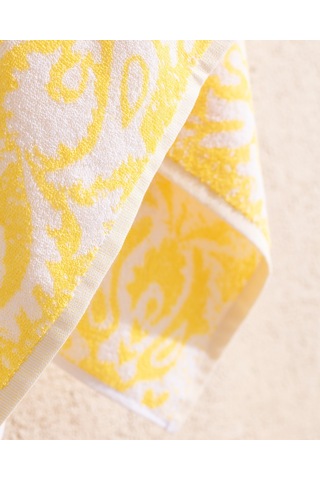 Madame Coco Herbert %100 Pamuk Plaj Havlusu - Turkuaz - 70x150 Cm Hvlu0000000226 Sarı