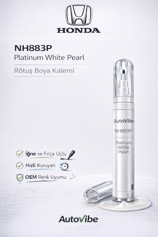 Honda Rötuş Boyası Nh883p İki Tüp Sedefli Platinum White Pearl Toyota Mitsubishi Nissan Mazda Subaru Suzuki Honda Rötuş Boyası Nh883p İki Tüp Sedefli Platinum White Pearl Toyota Mitsubishi Nissan Mazda Subaru Suzuki