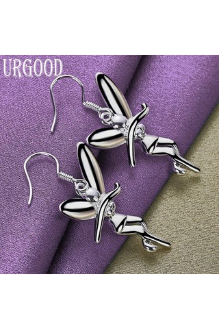 925 Ayar Gümüş Büyüleyici Küpe Moda Takı