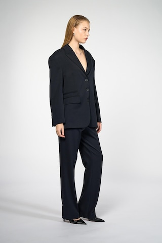 Thalure Kadın Lacivert Oversize Blazer Lacivert