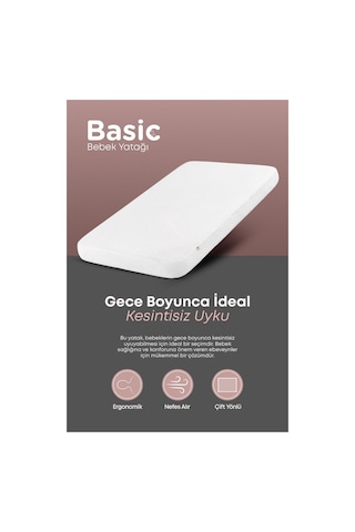 Basic Bebek Yatağı 65x95 Cm 5 Cm Iç Yatak 65 x 95 CM