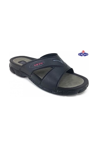 3200-1 Ceyo Erkek Terlik-Siyah