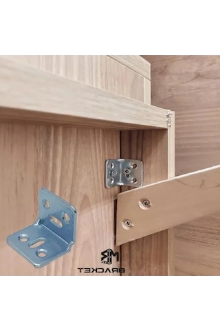 10 Adet L Demir Gönye Köşebent, 30x25x25mm -
