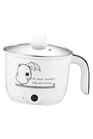 Suntek Makarna Beyazı Için Elektrikli Tencere Yapışmaz Tava Beyaz