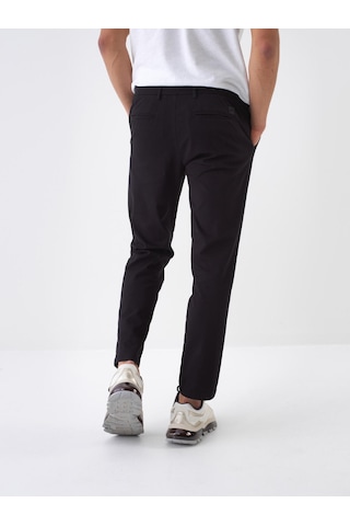 Xint Siyah Pamuk Dokulu Slim Fit Jogger 100685