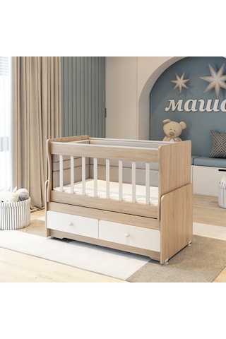 Patiko Swing SW 701 MDF Çıtalı Beşik Bej