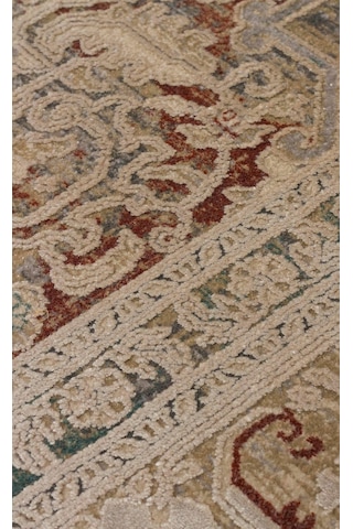 Eko Halı Babıl Bbl 02 Beige Yumuşak Dokulu Vintage Esintilere Sahip Over-dyed Sık Dokuma Salon Halısı