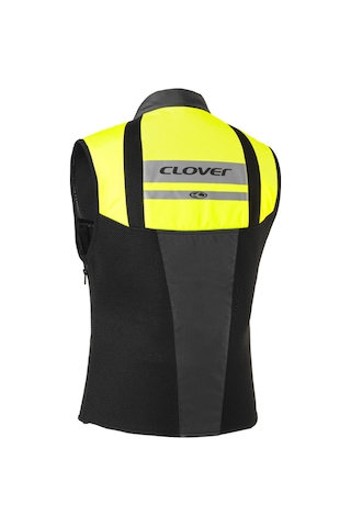 Clover Sw-2 Çok Fonksiyonlu Motorcu Yeleği Siyah Sarı