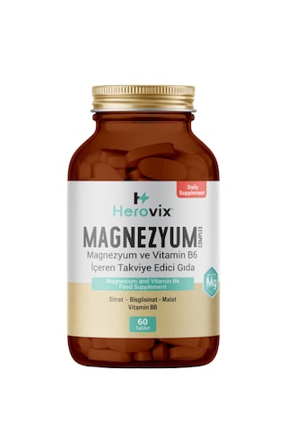 Herovix Magnezyum 200 Mg 3x Complex 60 Tablet