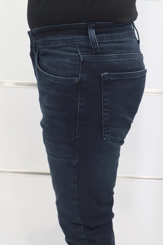 Denim Cartel Dmctekstil Erkek 971 Lacivert Yüksek Bel Rahat Kesim Boru Paça Jean Pantolon