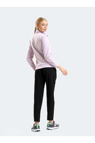 Slazenger RICHMAL Kadın Fermuarlı Dik Yaka Cepli Lila Eşofman Takımı