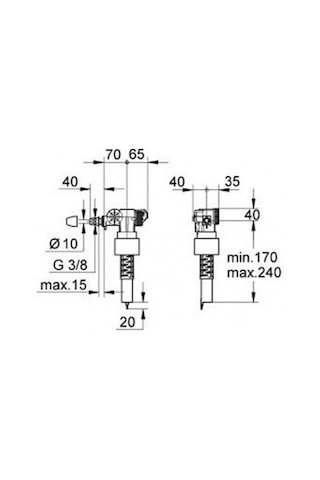 Grohe 37095000 Doldurma Grubu-flatör kutulu Beyaz