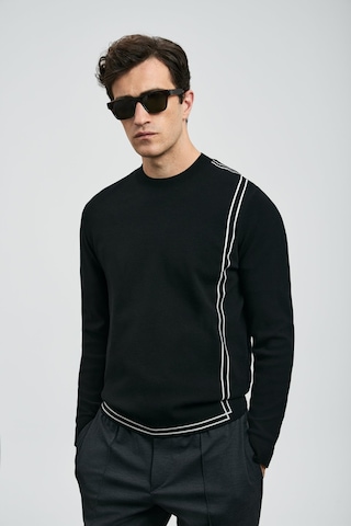 Lufian Erkek Farm Kazak 112090166 Siyah Siyah