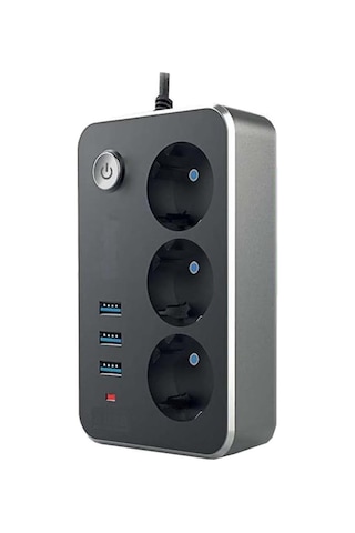 Ev Ofis İçin Akım Korumalı Gurup Priz 3usb 3priz Ev Ofis İçin Akım Korumalı Gurup Priz 3usb 3priz