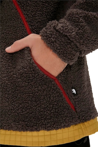 Bad Bear Leonard Half-zıp Plush Peluş Kapüşonlu Erkek Sweatshirt - 23.02.29.007 Siyah