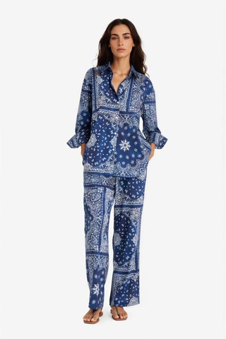 Defacto Regular Fit Şal Desenli Plaj Pantolonu-fall İn Love F8336ax25hsnv241 Lacivert