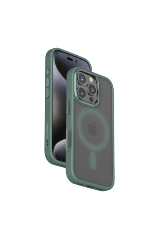 Momax Play CaseForm Apple Uyumlu iPhone 16 Pro Max Magsafe Kılıf Yeşil