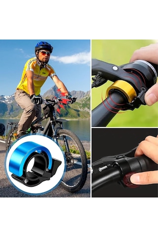 Buffer Ultra-yüksek Sesli Alüminyum Alaşımlı Bisiklet Zili Siyah