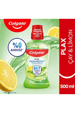 Colgate Plax Çay ve Limon Ağız Bakım Suyu 500 ML