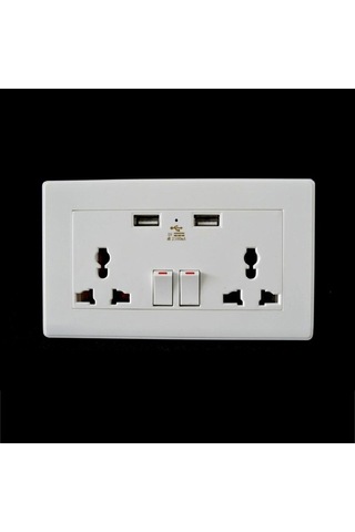 Pazly Usb Suntek Şarj Prizli Portlu Duvar Bağlantı Amp 1 Qz