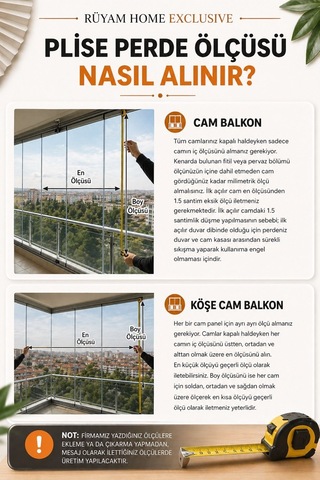 %100 Karartma Plise Perde Antrasit Kumaş + Antrasit Profil Kasa Cam Balkon Perdesi