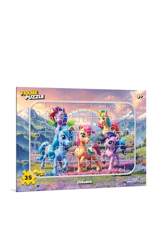 Unicorn Çocuk Puzzle 35 Parça 34 24 Cm