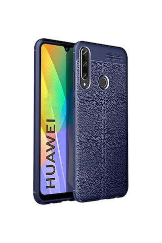 Huawei P40 Lite E Kilif Deri Tarzi Niss Silikon Case 433108899