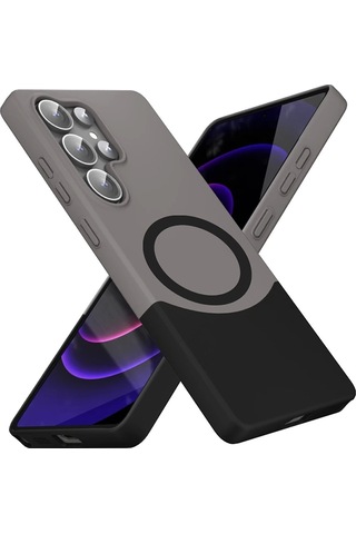 Galaxy Uyumlu S25 Ultra Kılıf M-safe Şarj Özellikli Mıknatıslı Zore Duble Kapak